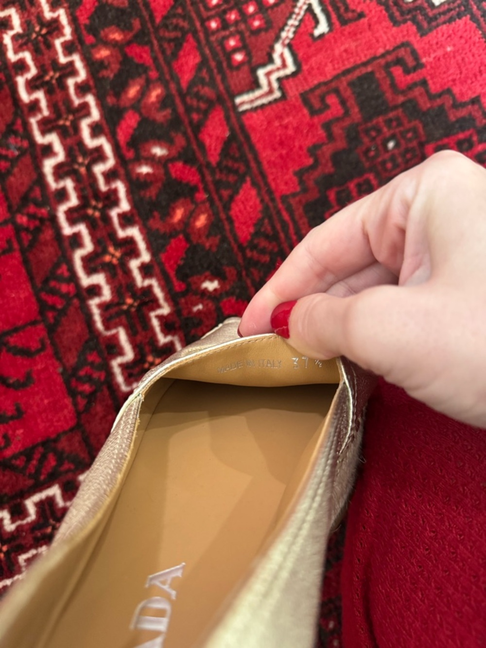 Prada Tan Leather Espadrilles NEW NIB - Picture 3 of 6